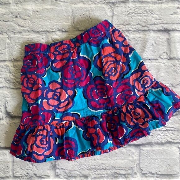 Lilly Pulitzer Floral Print Little Girls Skirt Size 2 - Picture 2 of 4